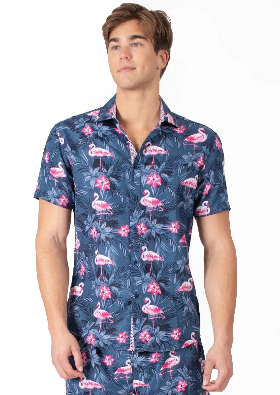 'Flamingo Fanatic' Short Sleeve Shirt