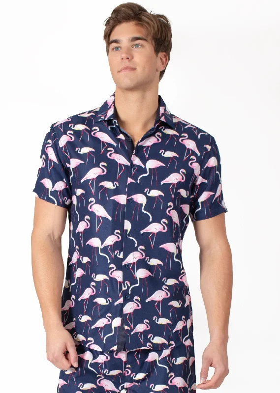 'Flamingo Dude' Short Sleeve Shirt