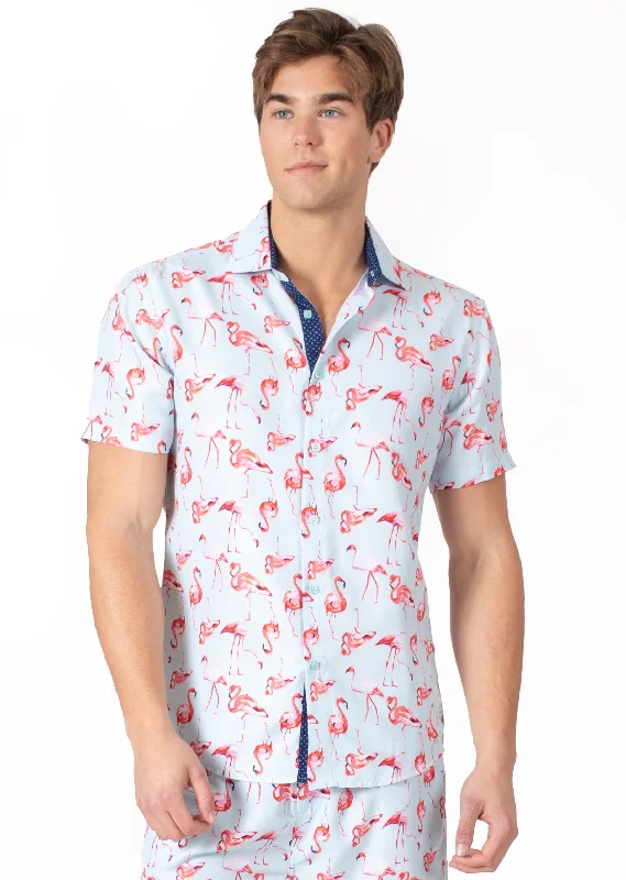 'Flamingo Guard' Short Sleeve Shirt