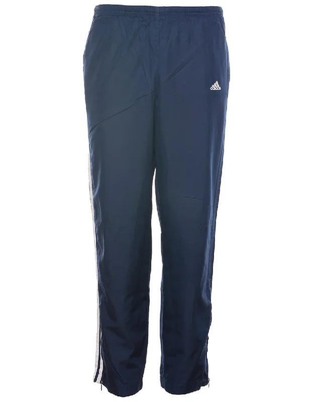 Adidas Navy & White Contrast Track Pants - W29 L30