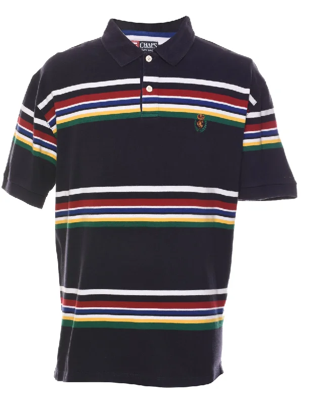 Chaps Striped Multi-Colour Shirt - L