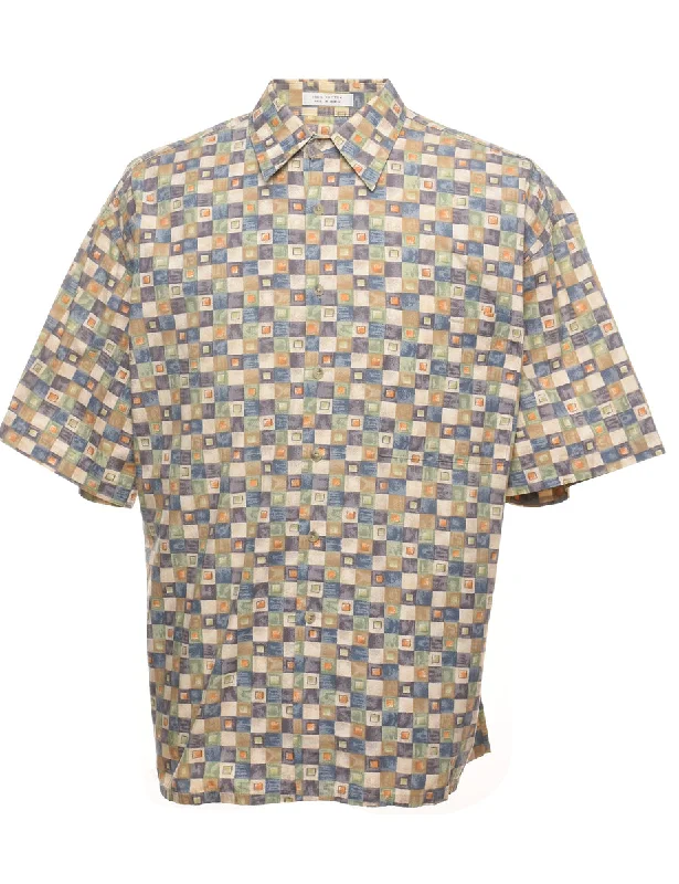 Pierre Cardin Multi-Colour Geometric Print Shirt - XL