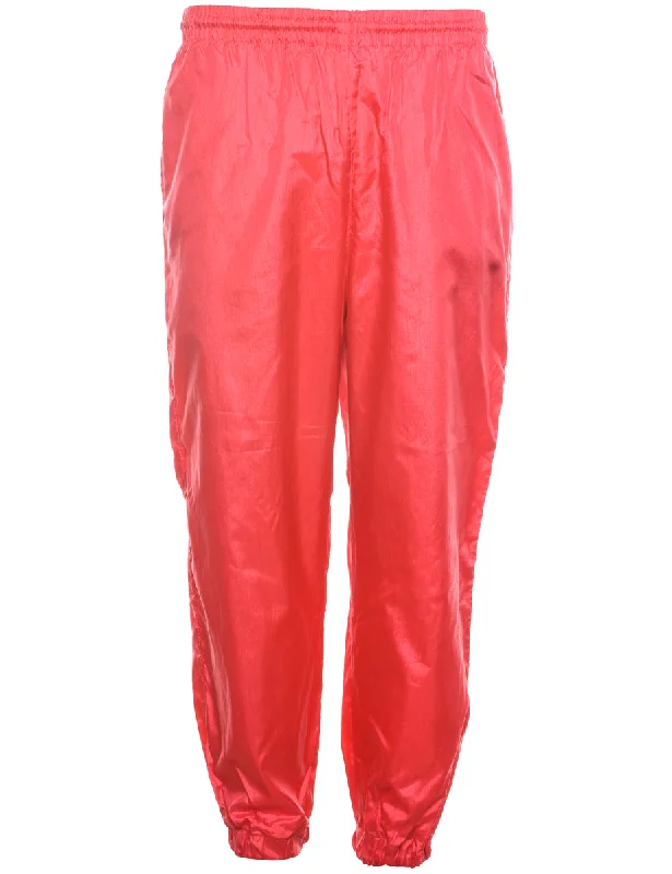 Pink 1980s Track Pants - W26 L25