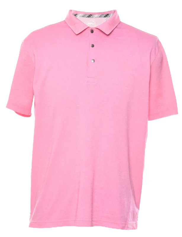 Puma Pink Polo Shirt - L