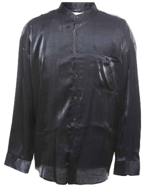 Silver Classic Shiny Shirt - XL