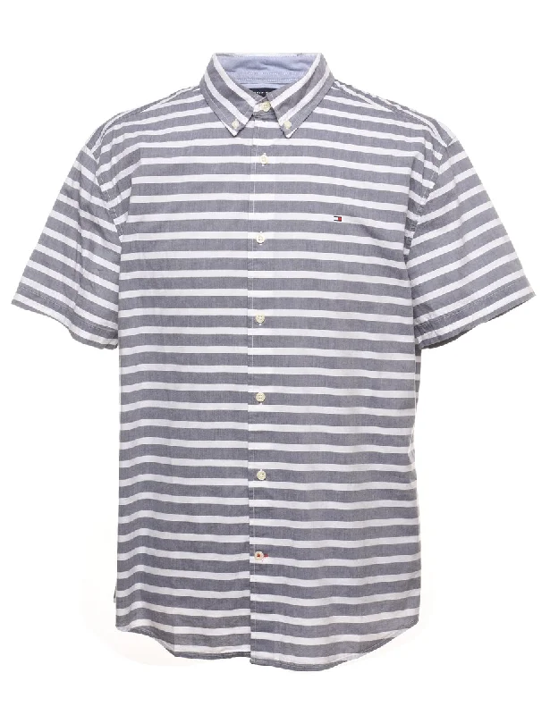 Tommy Hilfiger Grey Striped Shirt - XL