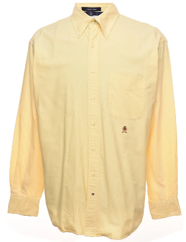 Tommy Hilfiger Long-Sleeve Pale Yellow Shirt - XL