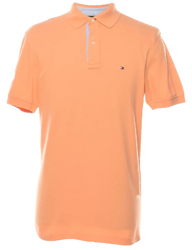 Tommy Hilfiger Pastel Orange Polo Shirt - M