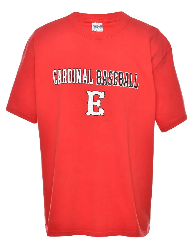 Cardinal Baseball Printed T-shirt - L