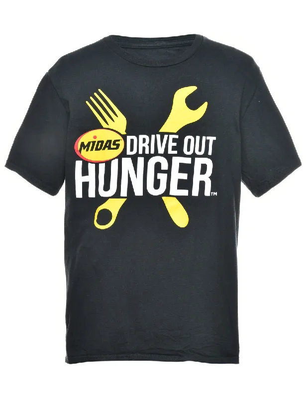 Drive Hunger Printed T-shirt - M