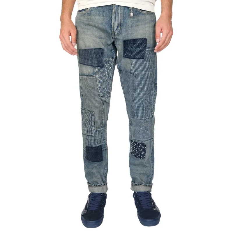 FDMTL Boro Patchwork Selvedge Jeans (Slim Tapered)