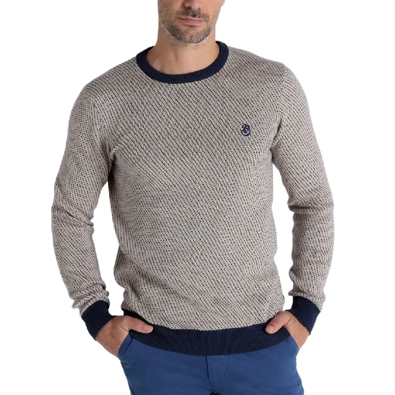 Bendorff jacquard pullover sweater beige