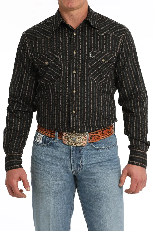 CINCH BLACK GARDEN LONG SLEEVE SNAP SHIRT