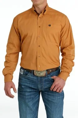 CINCH GOLD SOLID BUTTON DOWN SHIRT