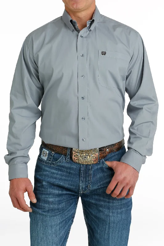 CINCH SOLID GREY LONG SLEEVE SHIRT