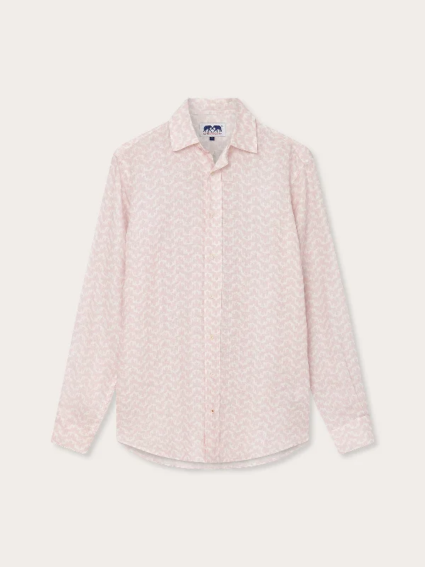 Men's Elephant Palace Pink Abaco Linen Shirt