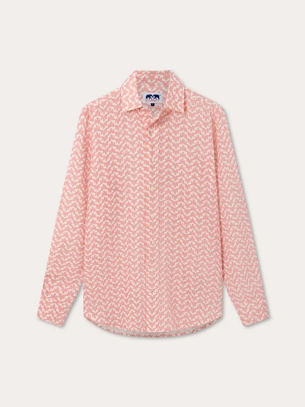 Men's Elephant Palace Strawberry Abaco Linen Shirt