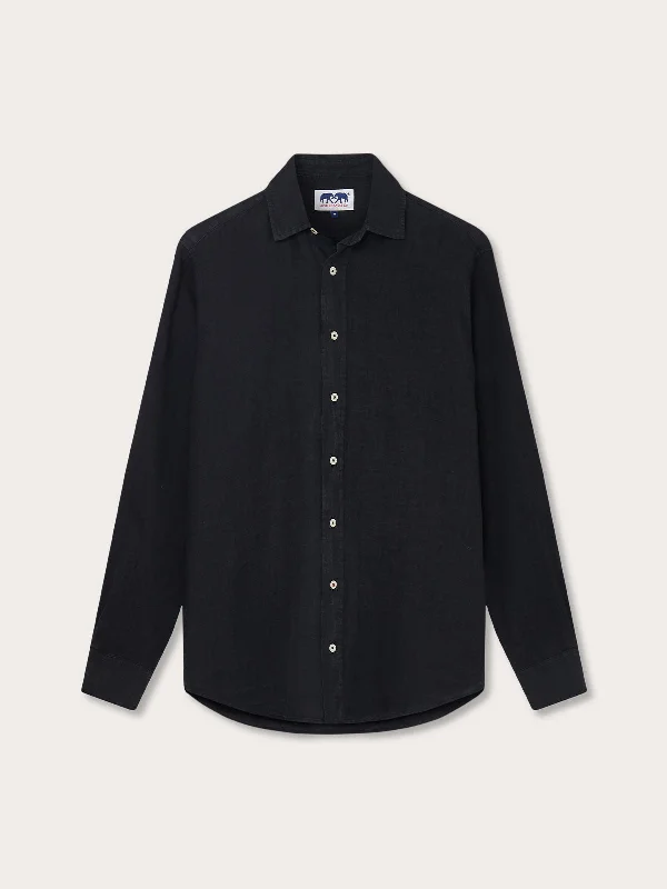 Men's Volcanic Black Abaco Linen Shirt