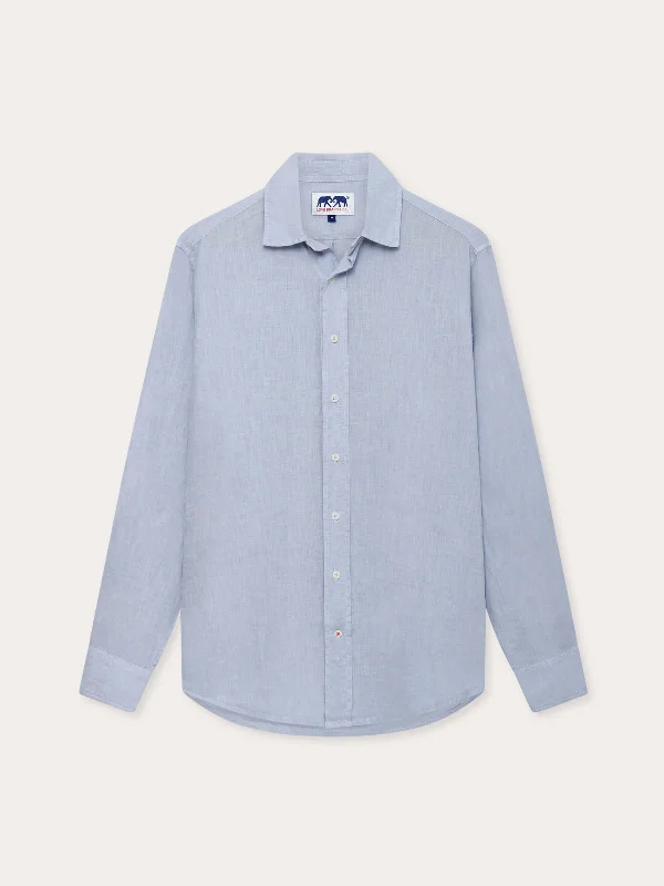 Men's Sky Blue Abaco Linen Shirt