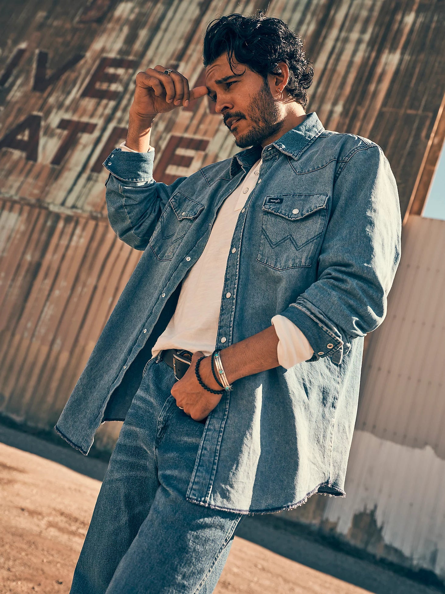 WRANGLER VINTAGE-INSPIRED WESTERN SNAP WORKSHIRT