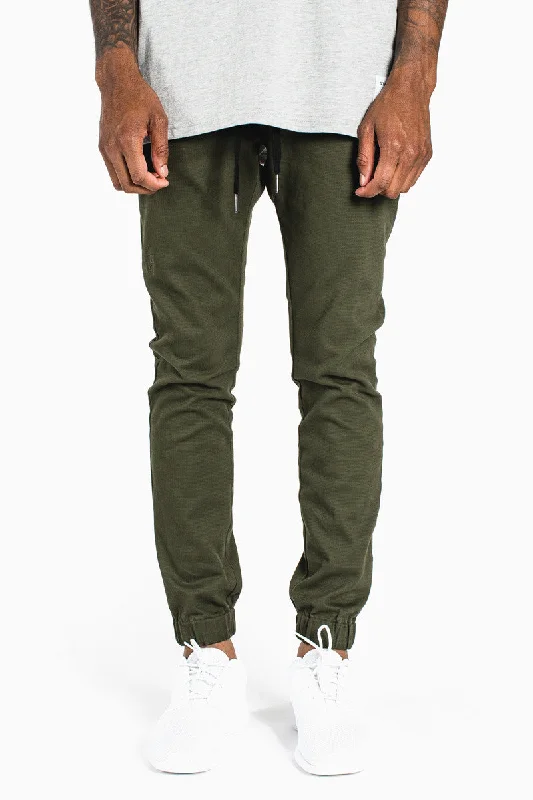 002 Joggers __ Olive