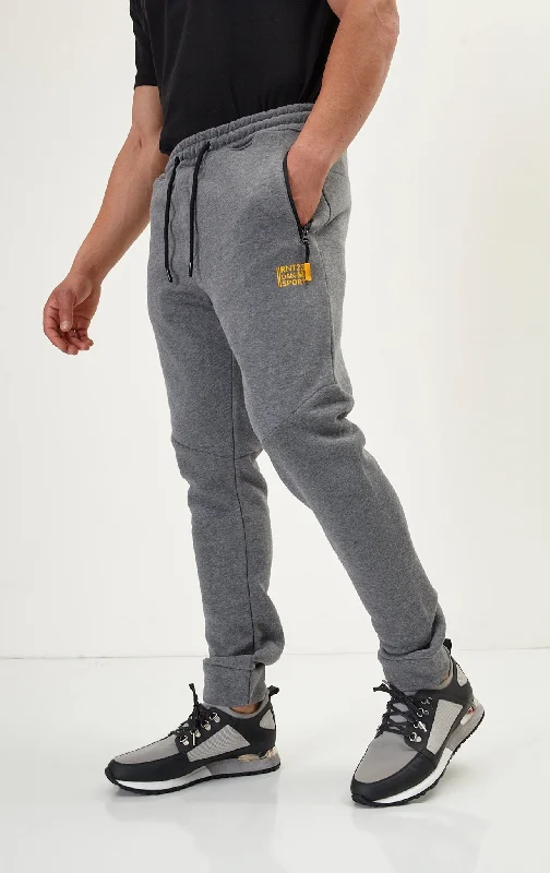 Side Zip Joggers - Anthracite