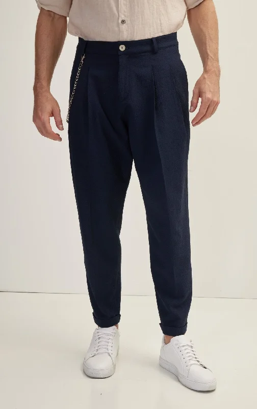 Waffle Stretch Beach Day Pants - Navy