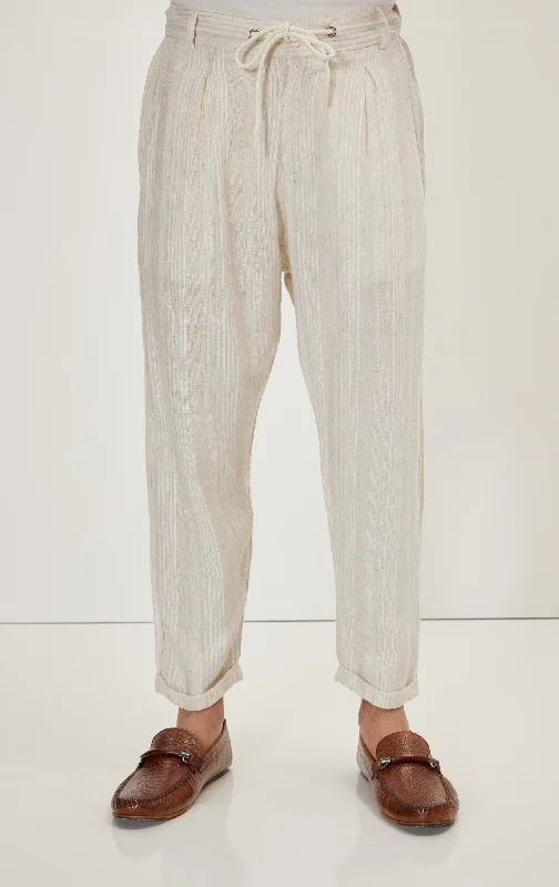 Linen Pants - Beige