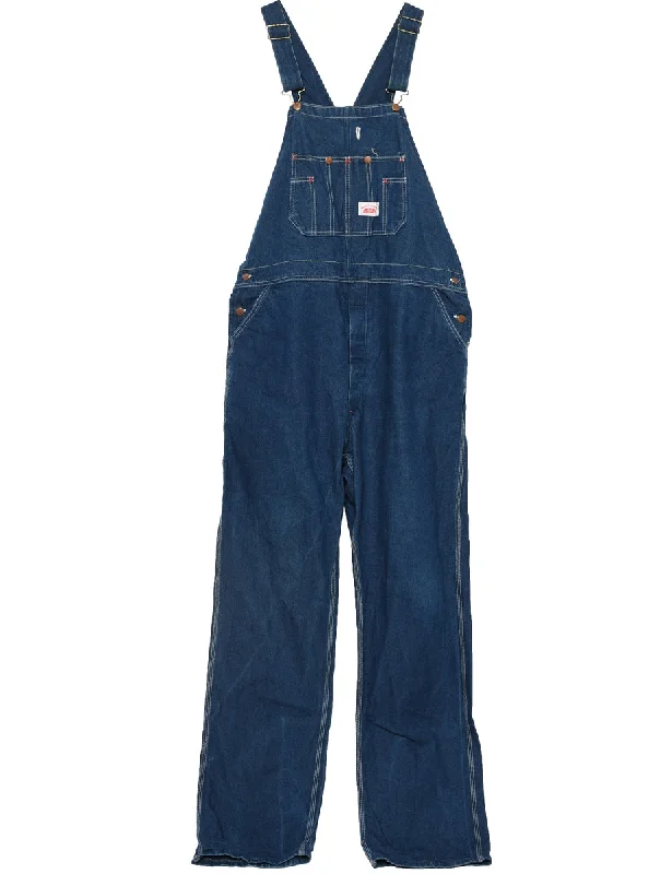 Dark Wash Dungarees - W42 L36