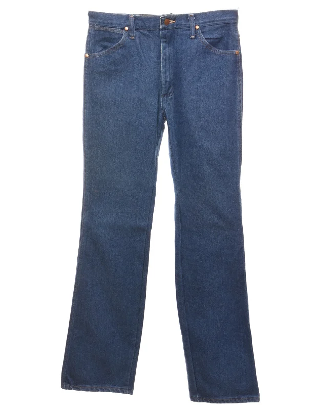 Dark Wash Straight-Fit Wrangler Jeans - W32 L34