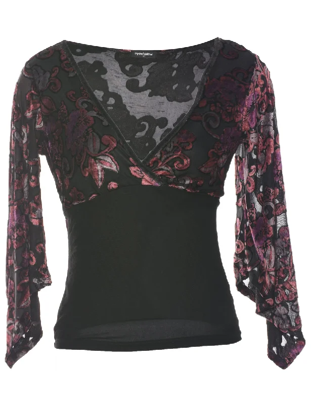 Devore Design Evening Top - M