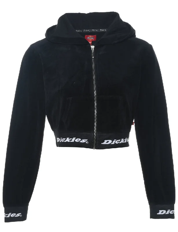 Dickies Black Velour Track Top - M