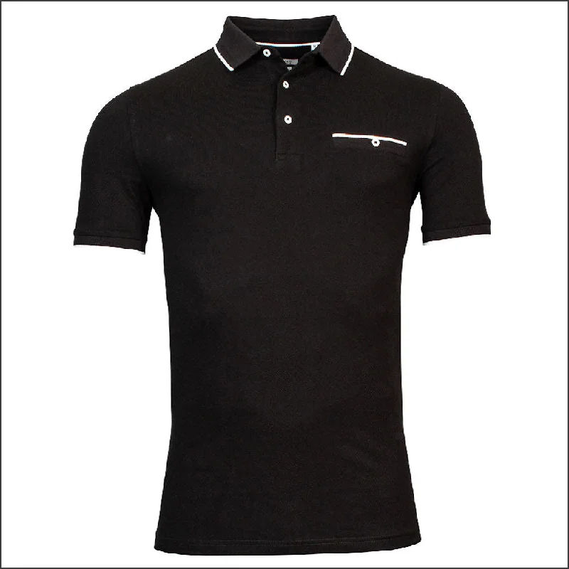 BAILEYS Black Polo Top<>