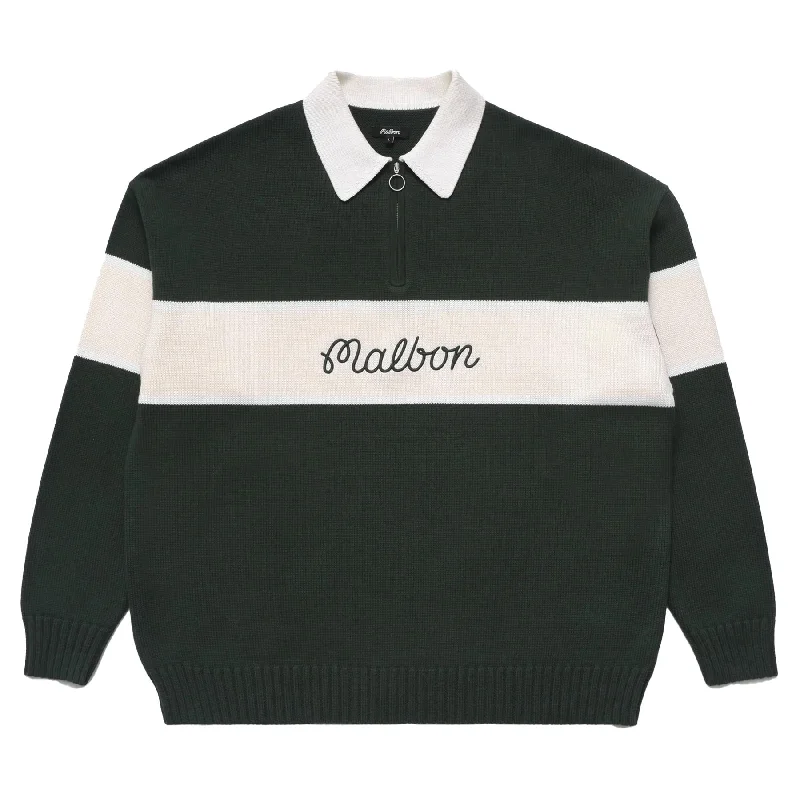 Bennett Knitted Polo Forest - W24