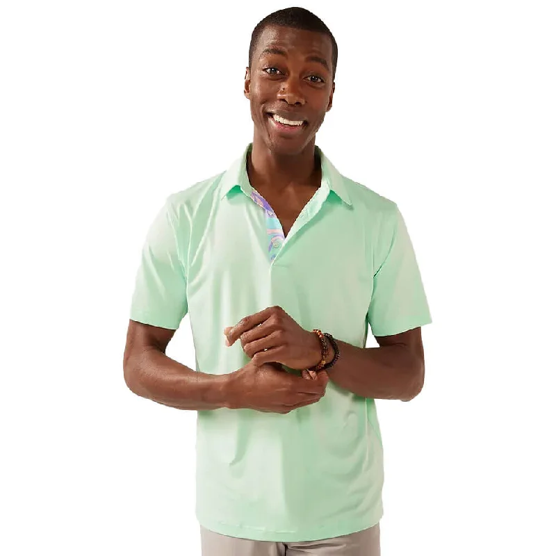 Chubbies The Teal Mint Performance Polo Shirt - Light/Pastel Mint