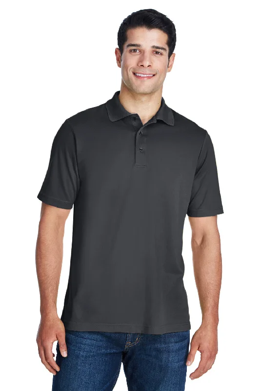 Core 365 Mens Origin Performance Moisture Wicking Short Sleeve Polo Shirt - Carbon Grey