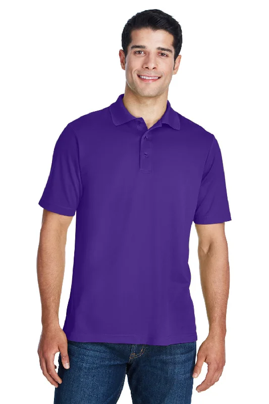 Core 365 Mens Origin Performance Moisture Wicking Short Sleeve Polo Shirt - Campus Purple