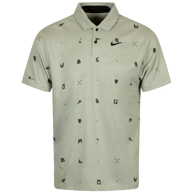 Dri-FIT Tour Icon Print Polo Jade Horizon/Black - W24