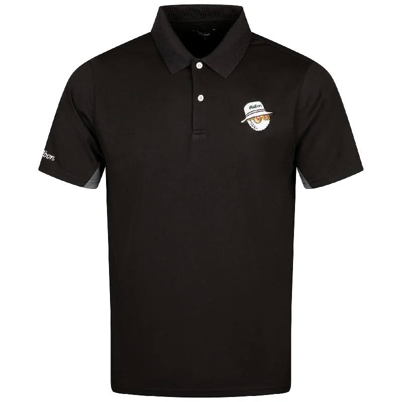 Evergreen Paneled Performance Pique Polo Black/Charcoal - 2024