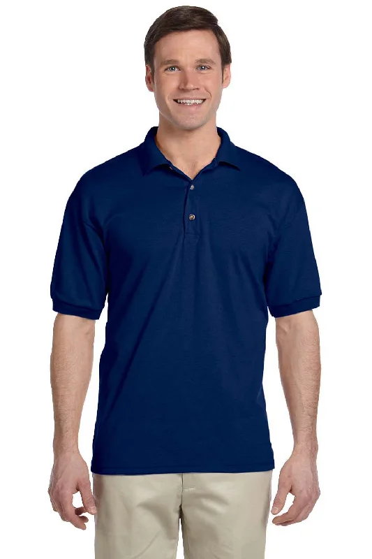 Gildan Mens DryBlend Moisture Wicking Short Sleeve Polo Shirt - Navy Blue