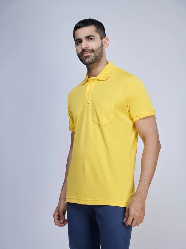 Mens Liquid Polo T-Shirt with Pocket Tshirt Mango