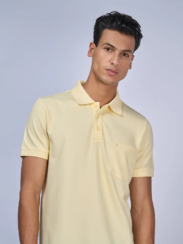 Mens Expert Polo Tshirt with Pocket Light Beige EP19