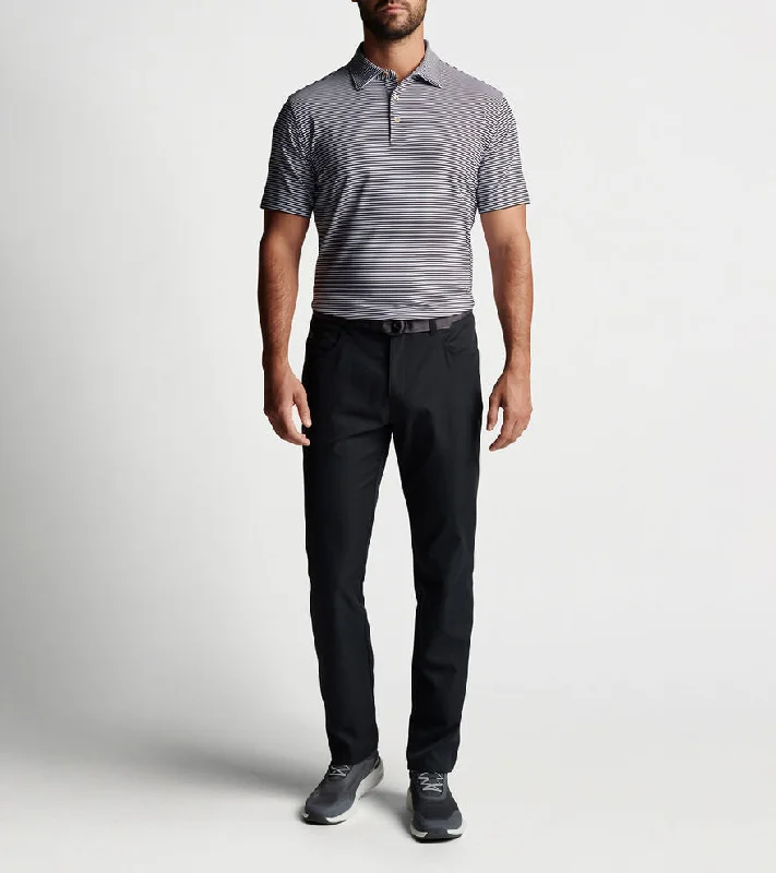 Peter Millar Hales Performance Polo Shirt - Black