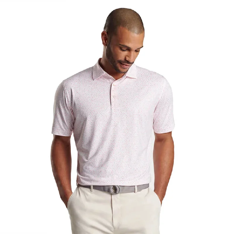 Peter Millar Marine Navigation Performance Jersey Polo Shirt - White