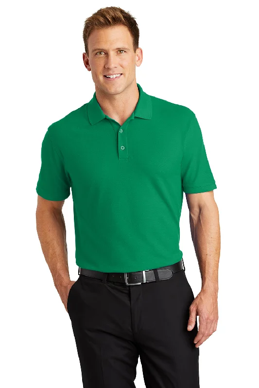 Port Authority Mens Core Classic Short Sleeve Polo Shirt - Bright Kelly Green