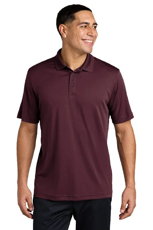 Sport-Tek Mens Competitor Moisture Wicking Short Sleeve Polo Shirt - Maroon