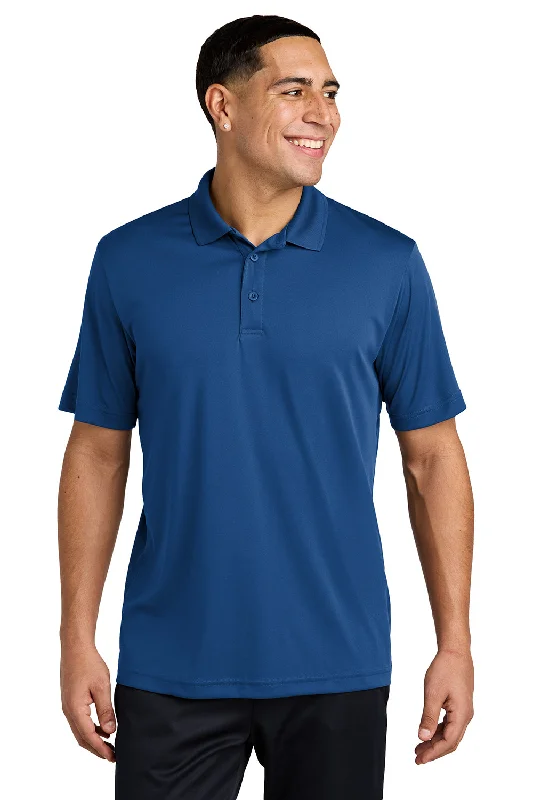 Sport-Tek Mens Competitor Moisture Wicking Short Sleeve Polo Shirt - Royal Blue