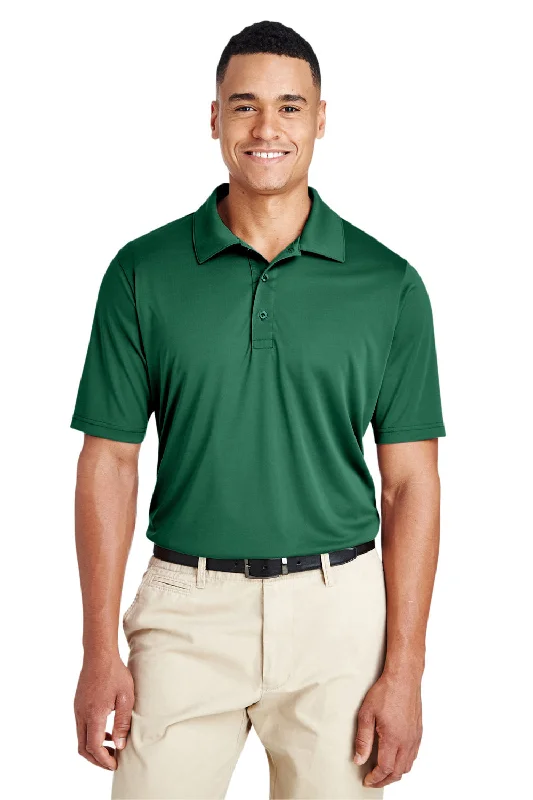 Team 365 Mens Zone Performance Moisture Wicking Short Sleeve Polo Shirt - Forest Green