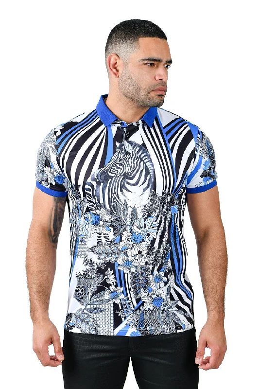 ZEBRA ABSTRACT Polo Shirt