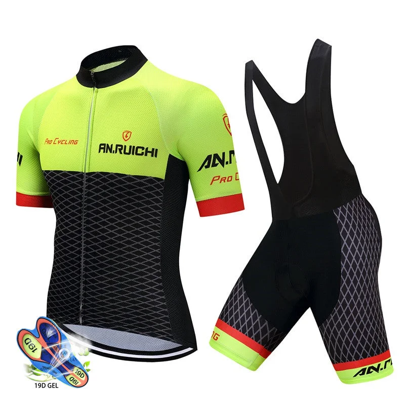 2019 treking Cycling Clothing Bike jersey Ropa Quick Dry Mens Bicycle summer tops pro Cycling Jerseys 19D gel pad bike shorts